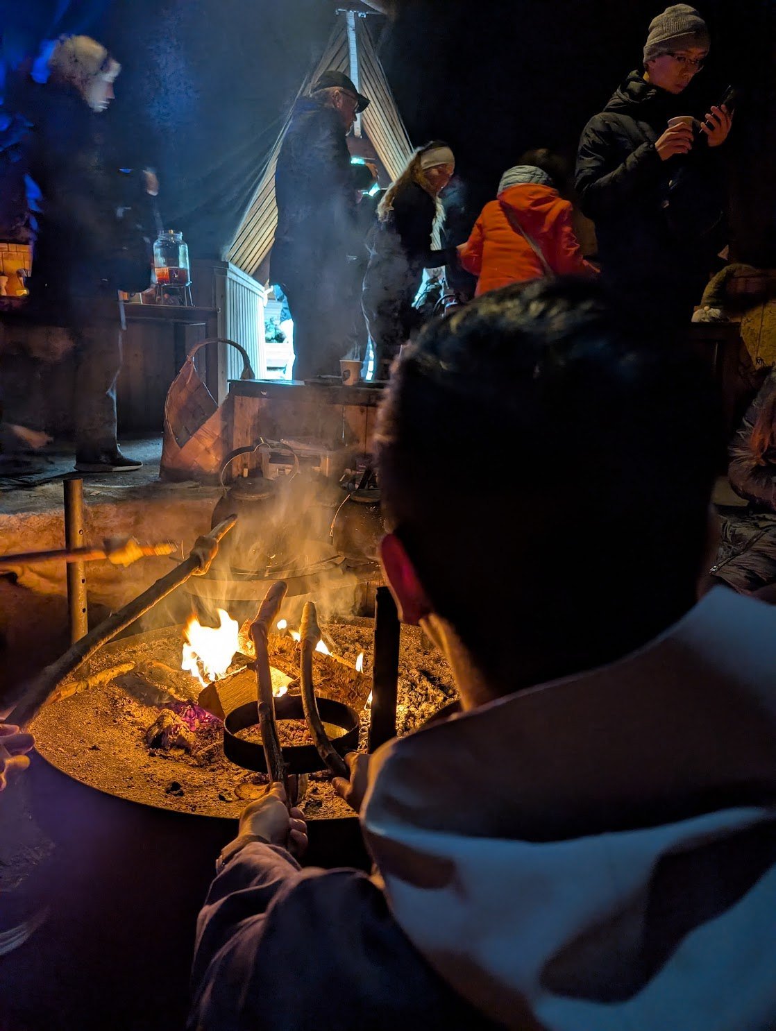 The bonfire hut