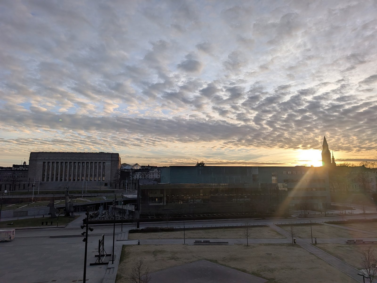 Sunset from Oodi