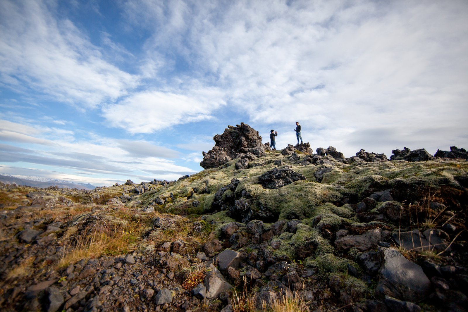 A moss-covered lava field on Snæfellsnes
